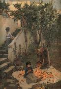 John William Waterhouse Study of a Garden on Capri china oil painting artist